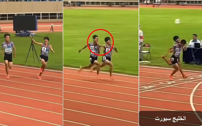 خسارة دراماتيكية: عداء يتخلى عن الفوز بسبب احتفاله المبكر في سباق 5000 متر