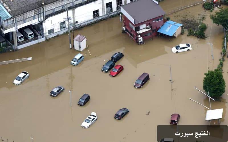 كارثة طبيعية في اليابان: 8 قتلى وآلاف العالقين بمطار ناريتا بسبب الأمطار الغزيرة