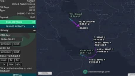 رحلات غامضة: طائرة خاصة إماراتية تهبط في طهران يومياً